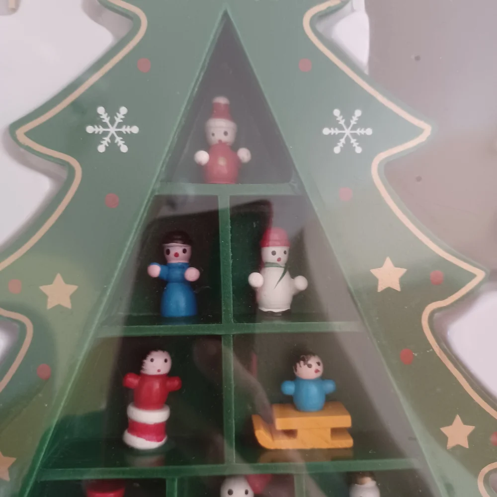 Target Green Christmas Tree Advent Calendar with Figurines